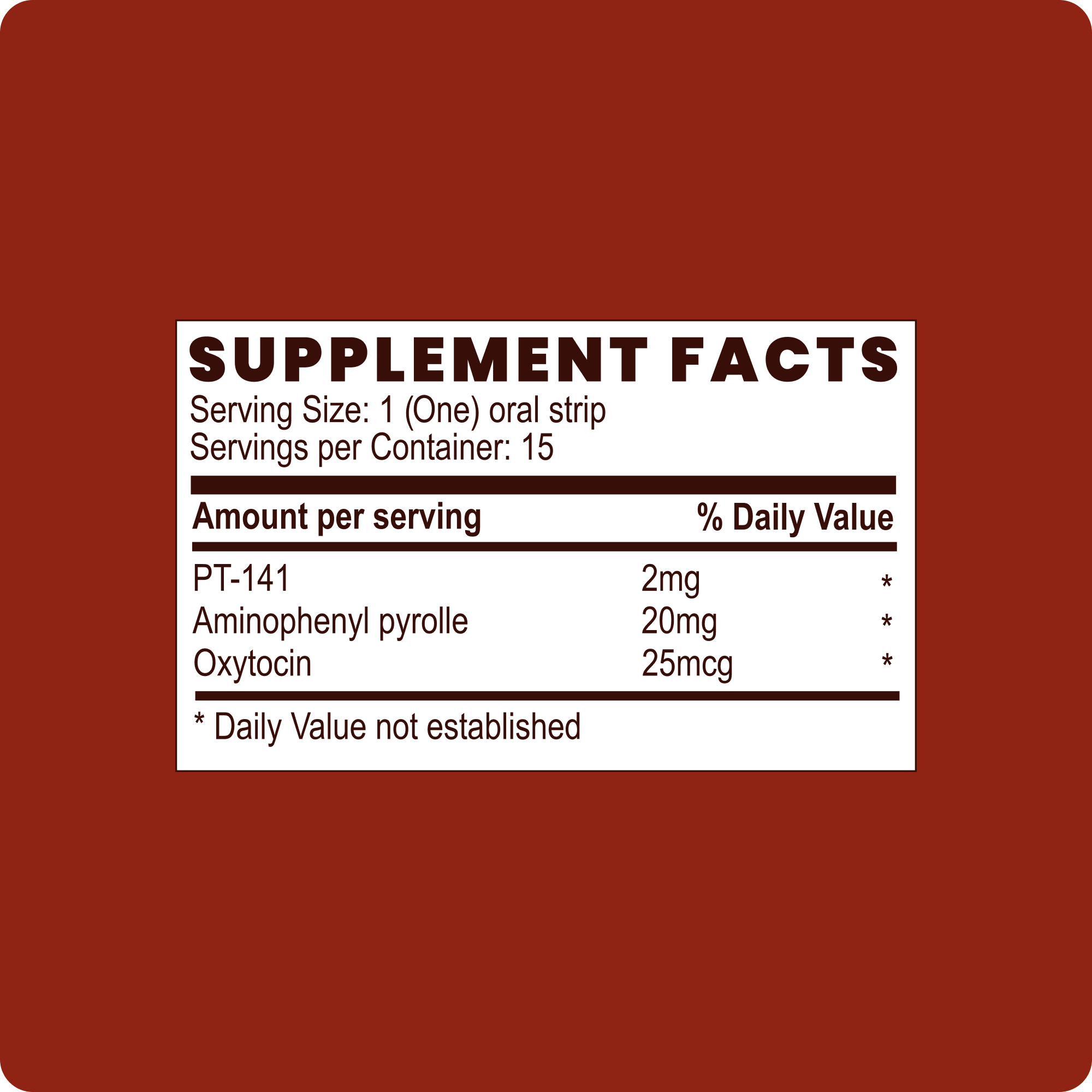 Connect – dissolvd oral strips