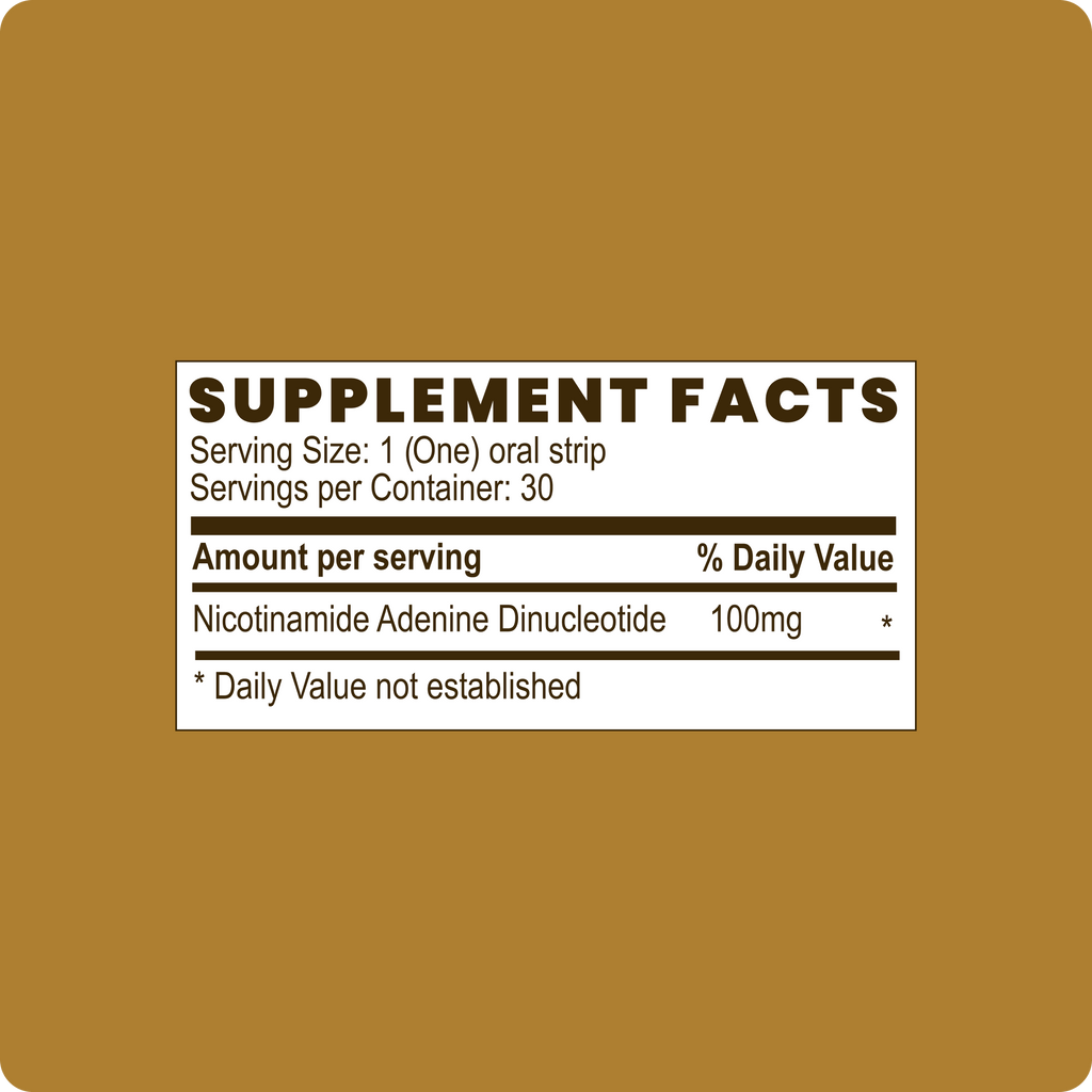 NAD+ – dissolvd oral strips